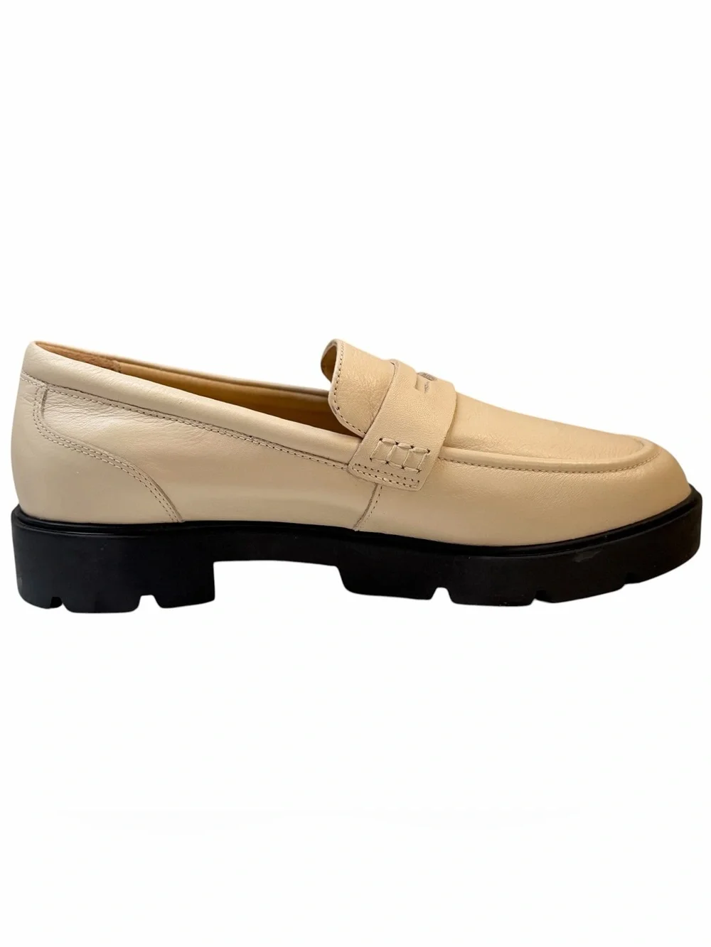 ABEO Boulevard Sand Leather Lug Sole Loafers 8.5 Neutral $180